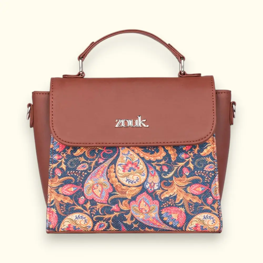 Zouk Paisley Print Statement Sling Bag — image 1