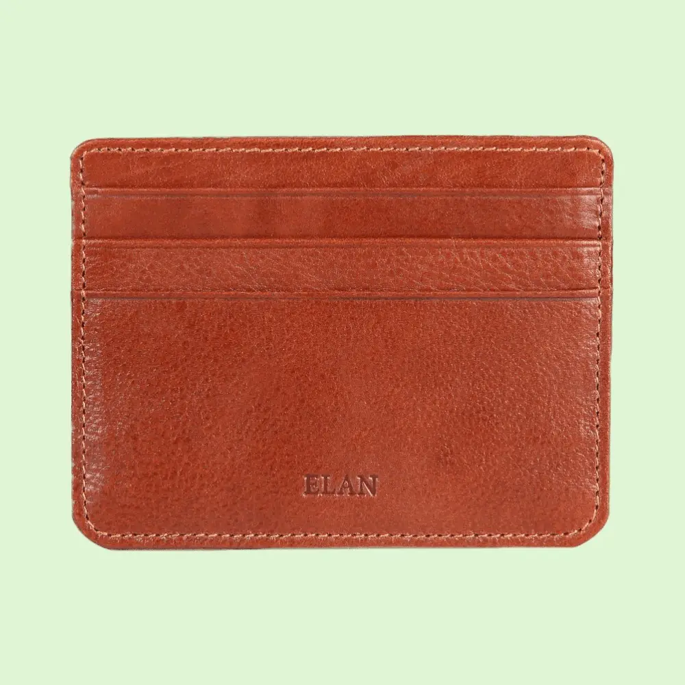 Elan Insignia Compact Card-Holder- Tan — image 1