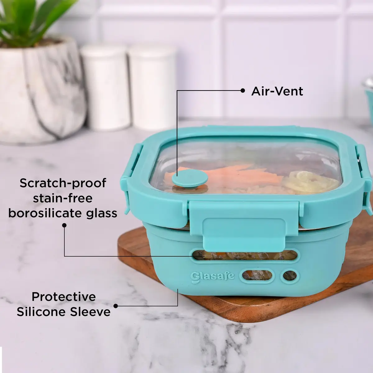Fresh Grip Lunch Box-Ice Blue-320ml — image 1