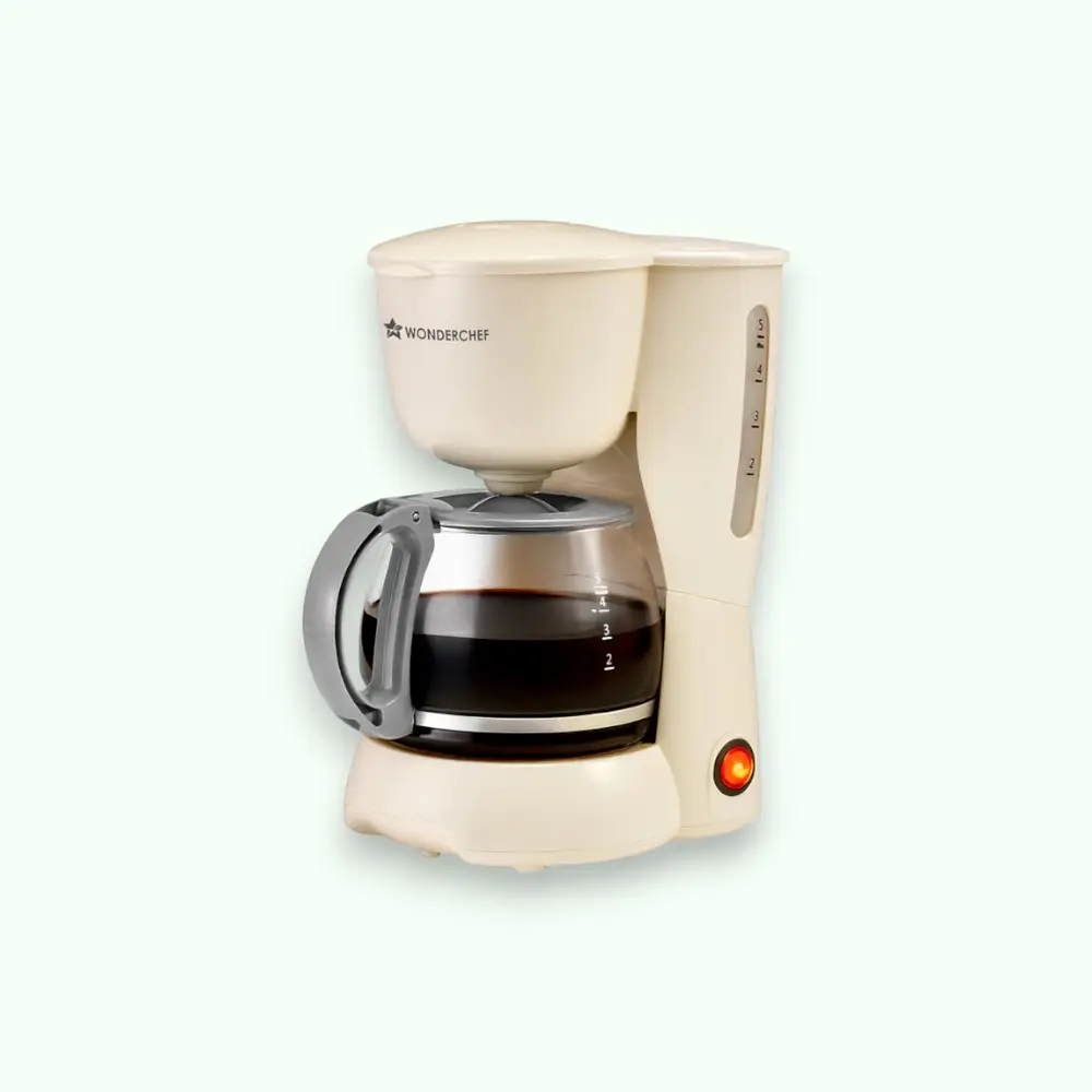 Wonderchef Veneto Brew Coffee Machine-600ml- Cream — image 1