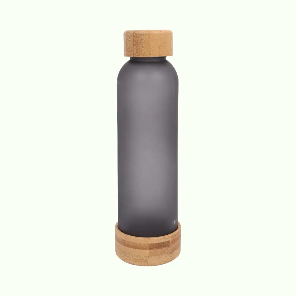 Eco Frost Glass Bottle-500ml-Black — image 1