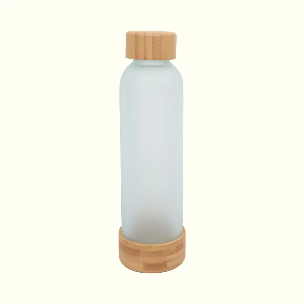 Eco Frost Glass Bottle-500ml-White — image 1