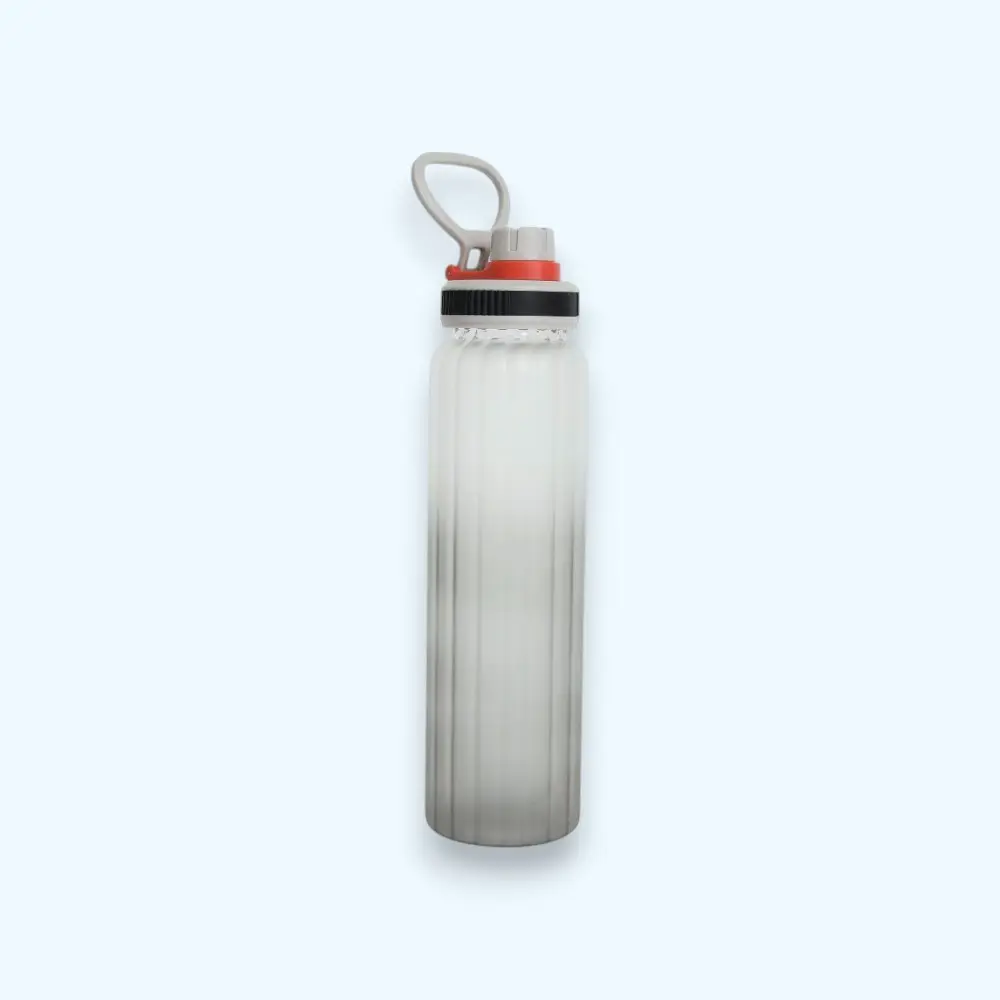 Fuzo Gaze Camouflaged Borosilicate Glass Bottle- Grey — image 1