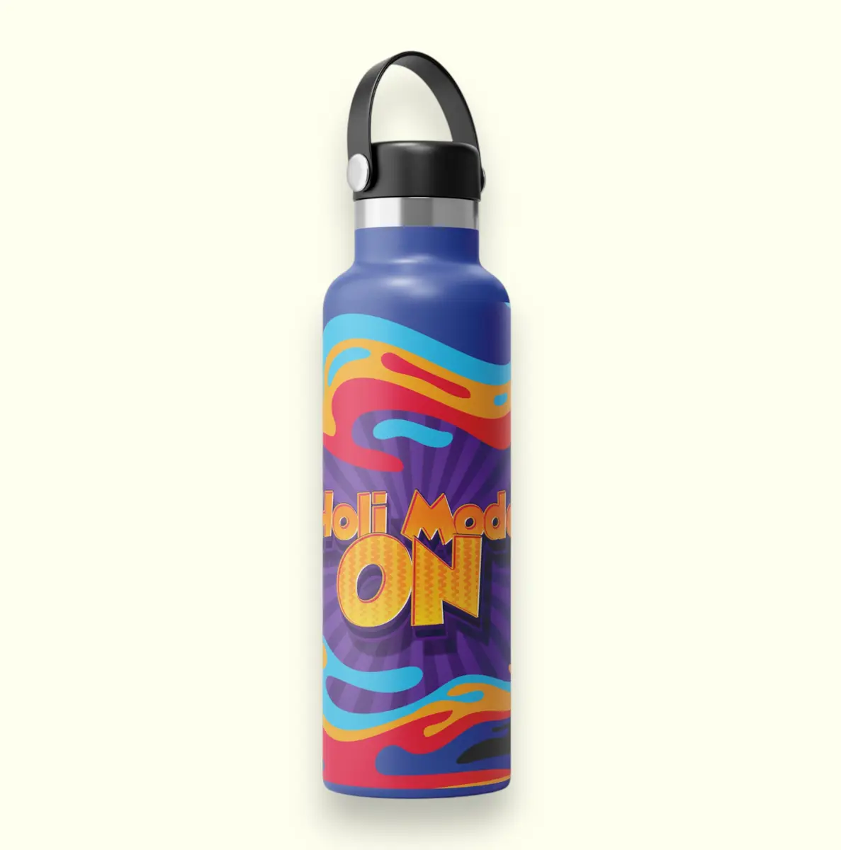 Holi Mode ON- Sublimation Bottle- 750ml — image 1