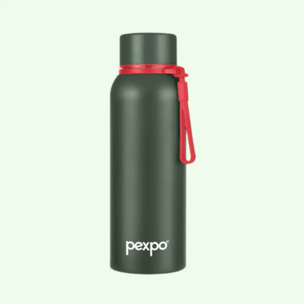 Pexpo Bravo ThremoSteel Hot&Cold Water Bottle- 500ml- Green — image 1