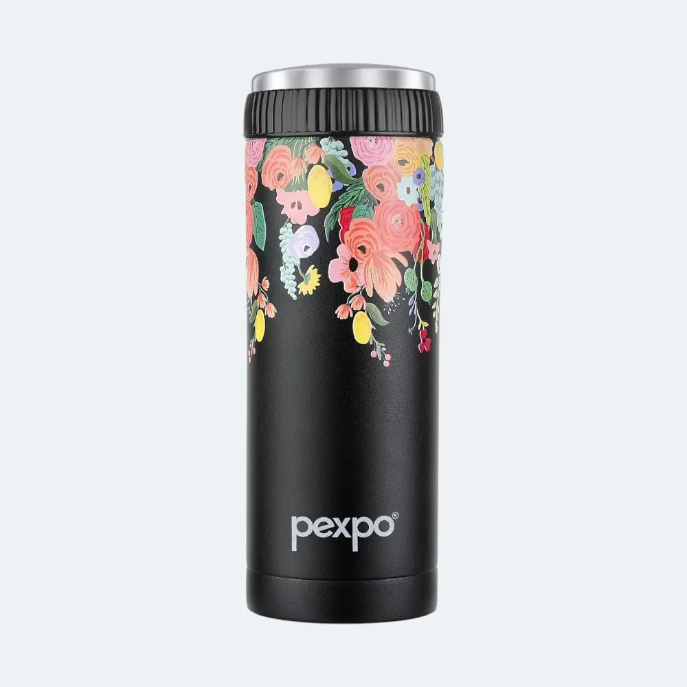 Pexpo Crypto Art Hot&Cold Water Bottle- 430ml- Black — image 1