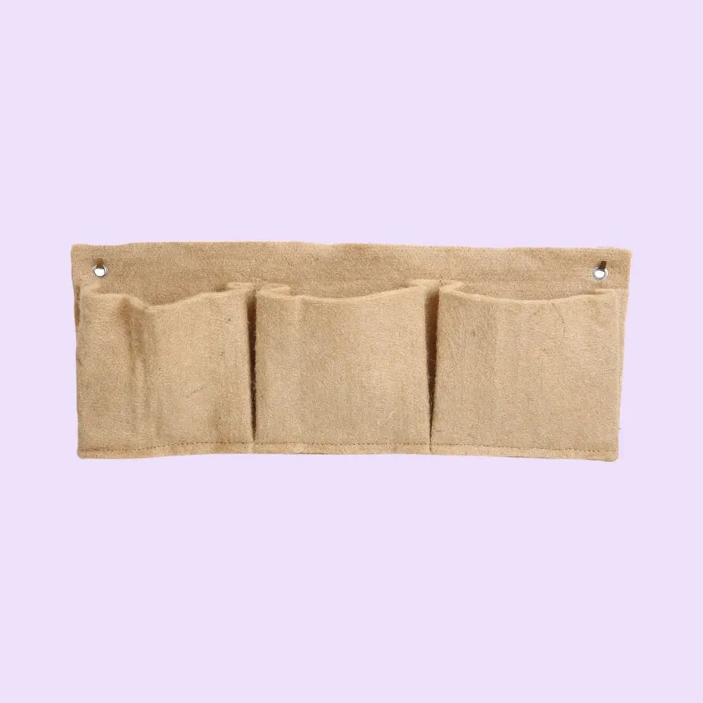 The Triple Pocket Horizontal Package- Natural Brown — image 1