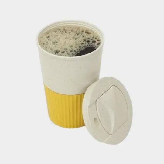 EcoFizz Wheat Straw Mug- Yellow — image 1