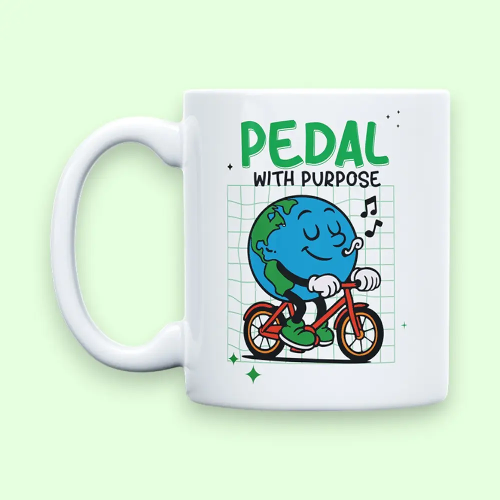 Pedal with Purpose- Signature Mug-350 ML — image 1