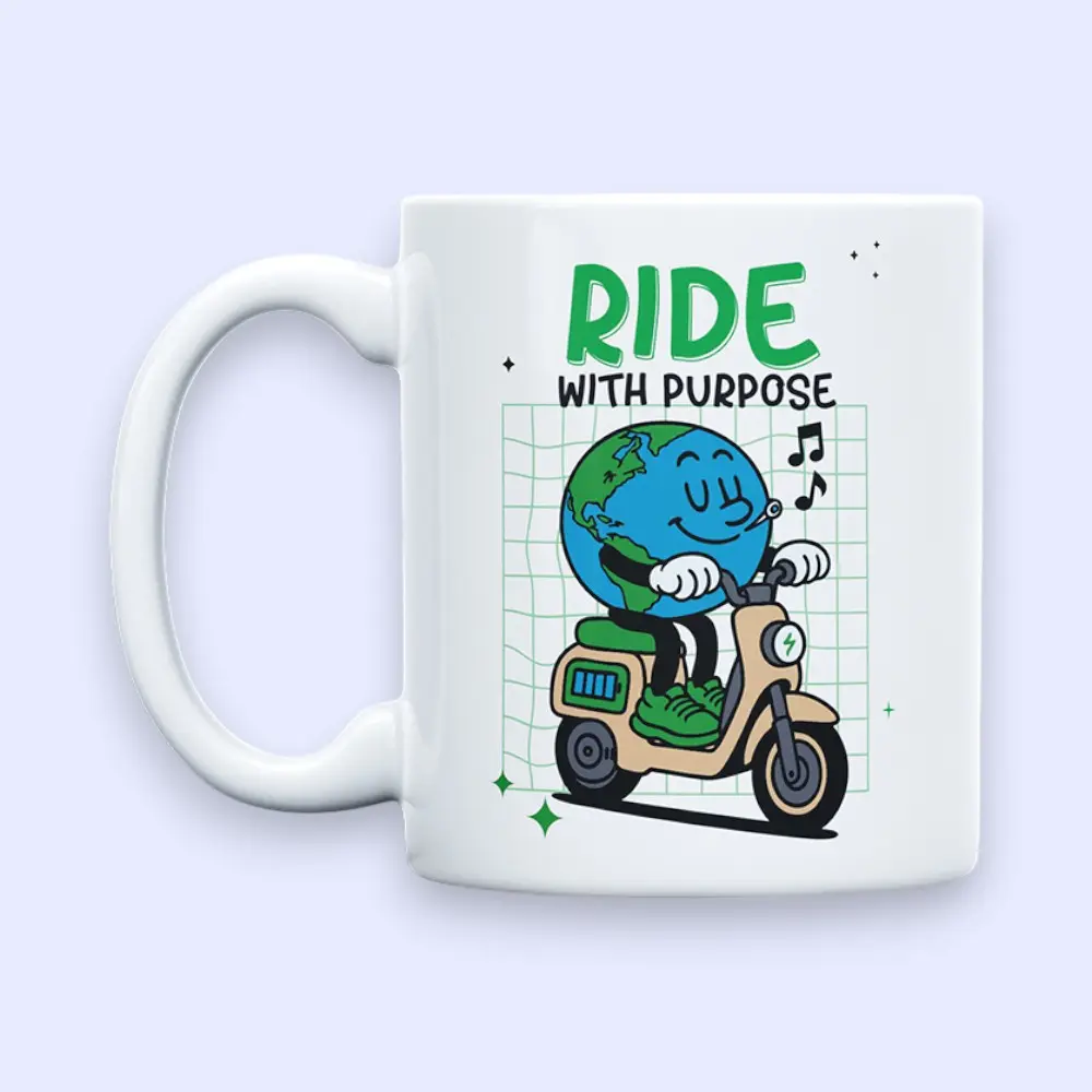 Ride with Purpose- Signature Mug-350 ML — image 1