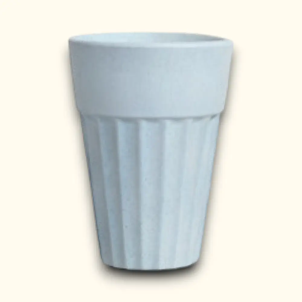 TurtleTales Eco-friendly Premium Husk Chai Cup- Ice Blue- 140ml — image 1