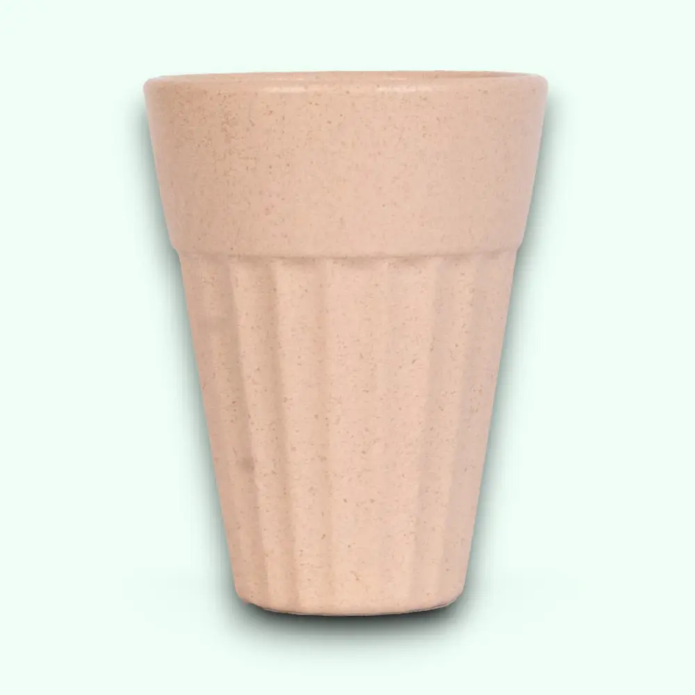 TurtleTales Eco-friendly Premium Husk Chai Cup- Peach- 140ml — image 1