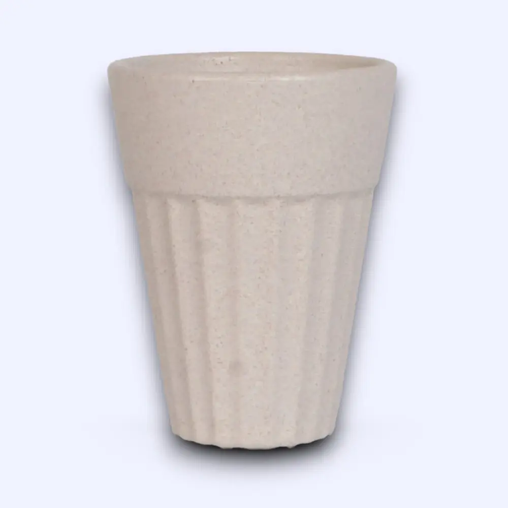 TurtleTales Eco-friendly Premium Husk Chai Cup- White- 140ml — image 1