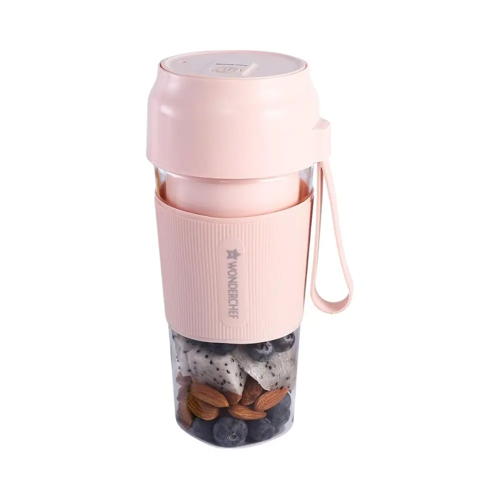 Wonderchef Plastic Nutri-Cup Portable Blender-300ml-120 Watts- Pink — image 1