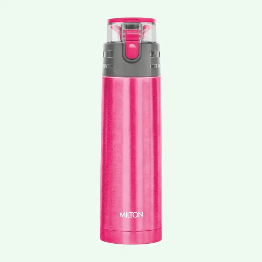 Milton Atlantis 600 Thermosteel Hot and Cold Water Bottle- Pink — image 1