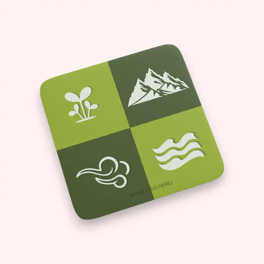 Greenscape Earth Day Coaster- 4* 4 inches — image 1