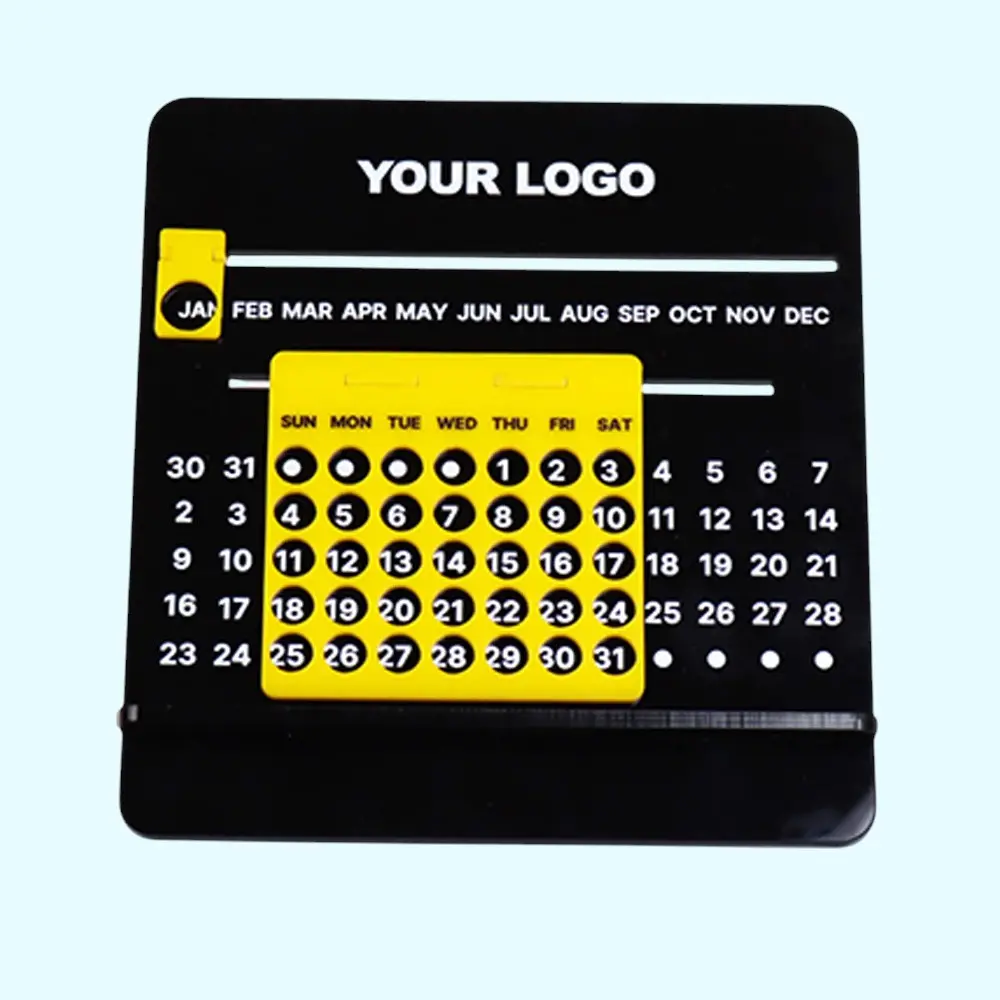Custom Acrylic Perpetual Desk Calendar — image 1