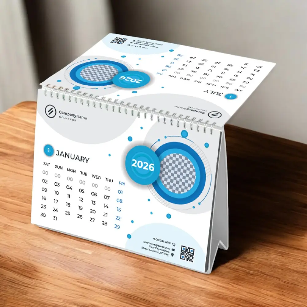 Custom-Made Desktop Calendar | A5 | 6 sheets — image 1