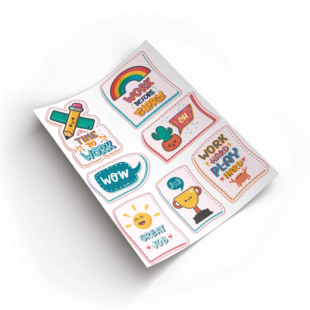 Custom-Made Vinyl Sticker Sheet | Die-Cut | A5 — image 1