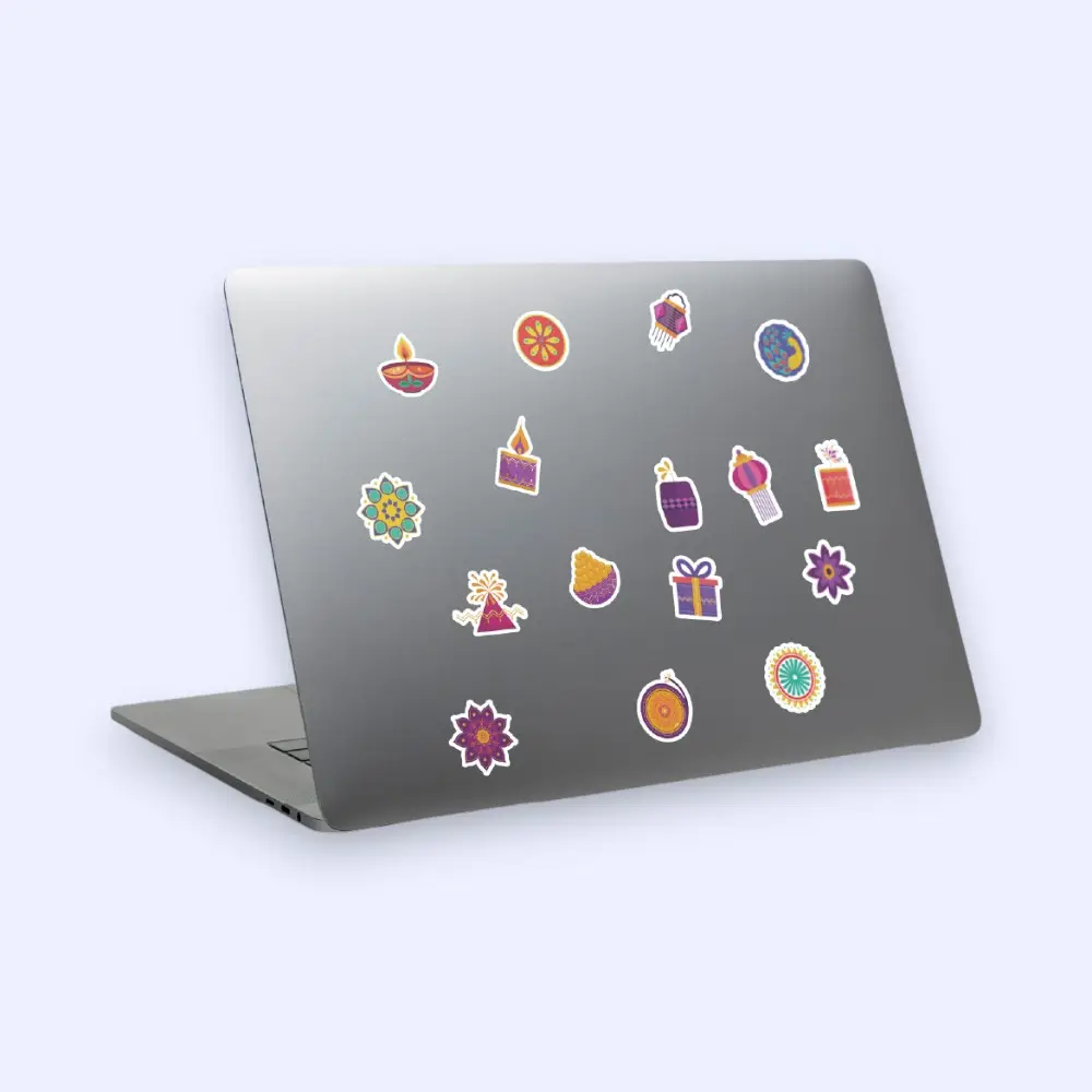 Diwali A5 Laptop Stickers — image 1