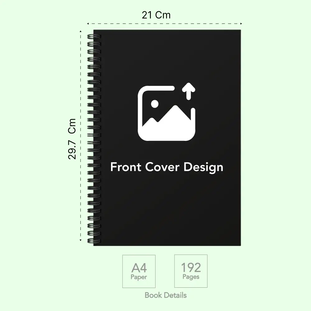 Custom-Made Wiro Hard Cover Workbook / Journal A4 | 192 Pages — image 1