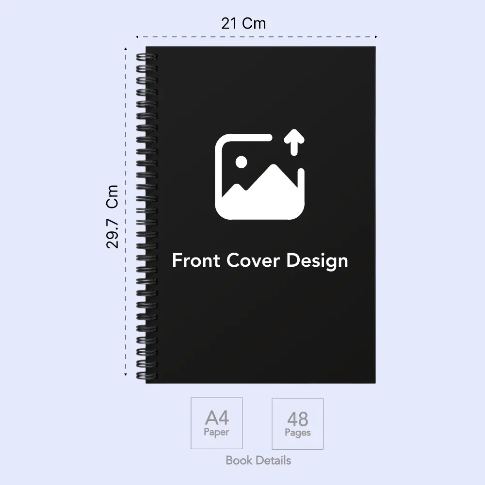 Custom-Made Wiro Hard Cover Workbook / Journal A4 | 48 Pages — image 1