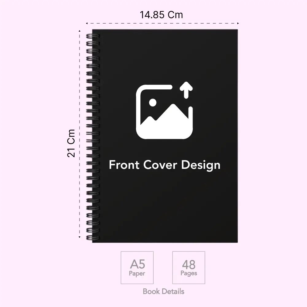 Custom-Made Wiro Hard Cover Workbook / Journal A5 | 48 Pages — image 1
