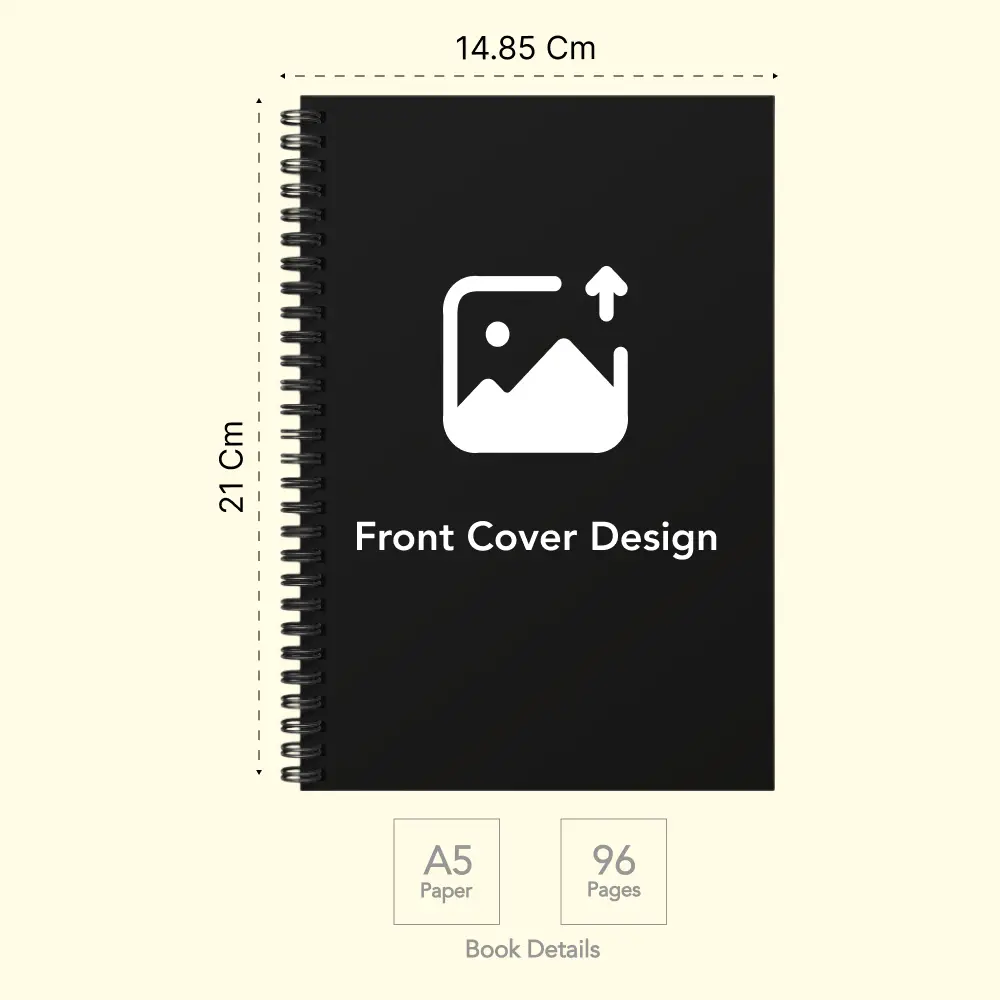 Custom-Made Wiro Hard Cover Workbook / Journal A5 | 96 Pages — image 1