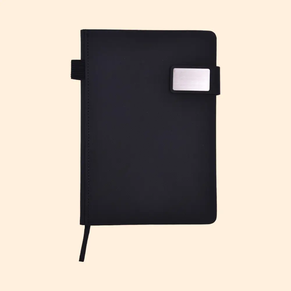 Capri Notebook- Black- A5- 96 Sheets — image 1