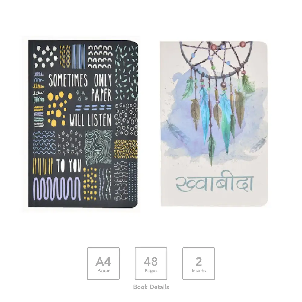 Custom-Made Perfect-Bound Softcover Notebook A4 | 48 Pages | 2 Inserts — image 1