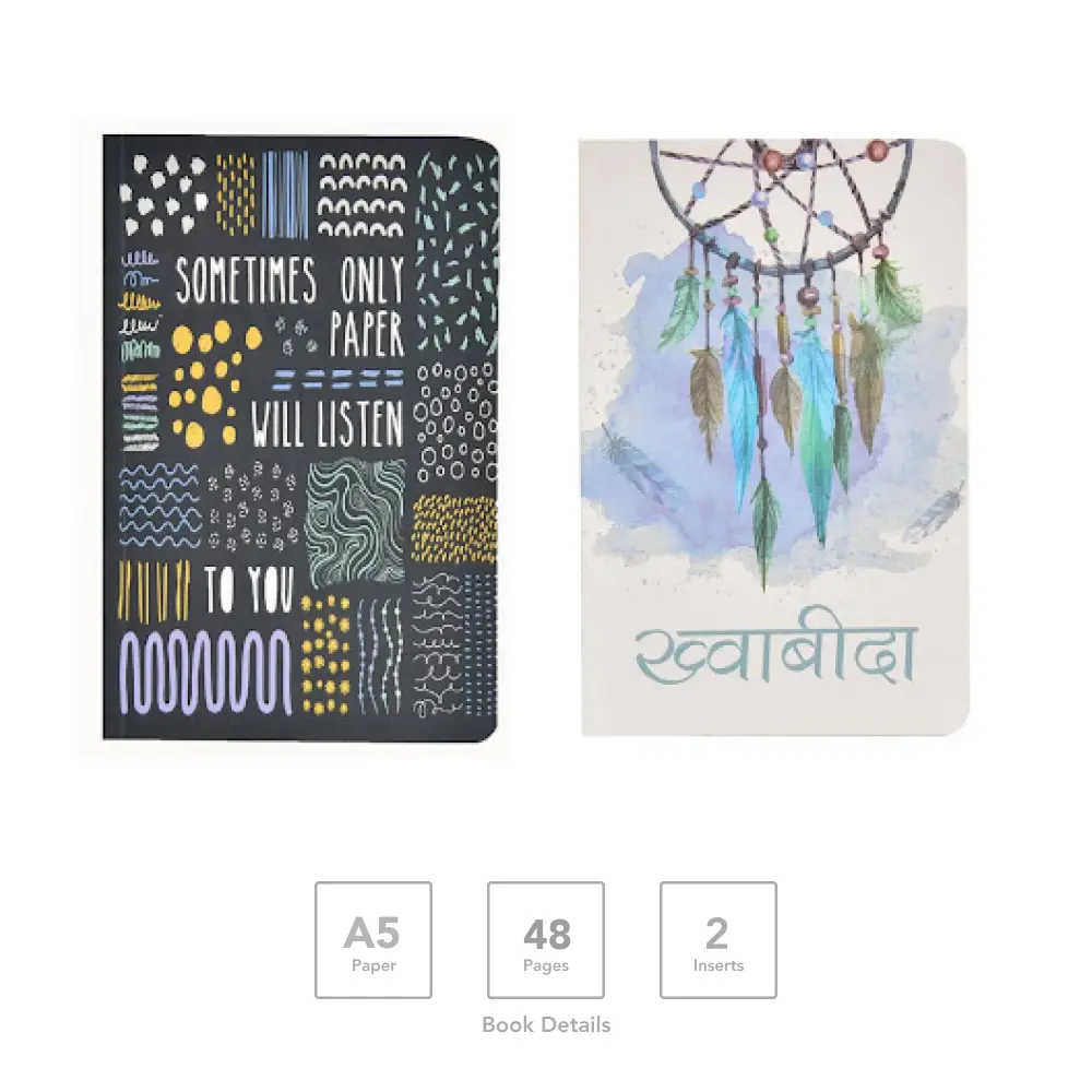 Custom-Made Perfect-Bound Softcover Notebook A5 | 48 Pages | 2 Inserts — image 1