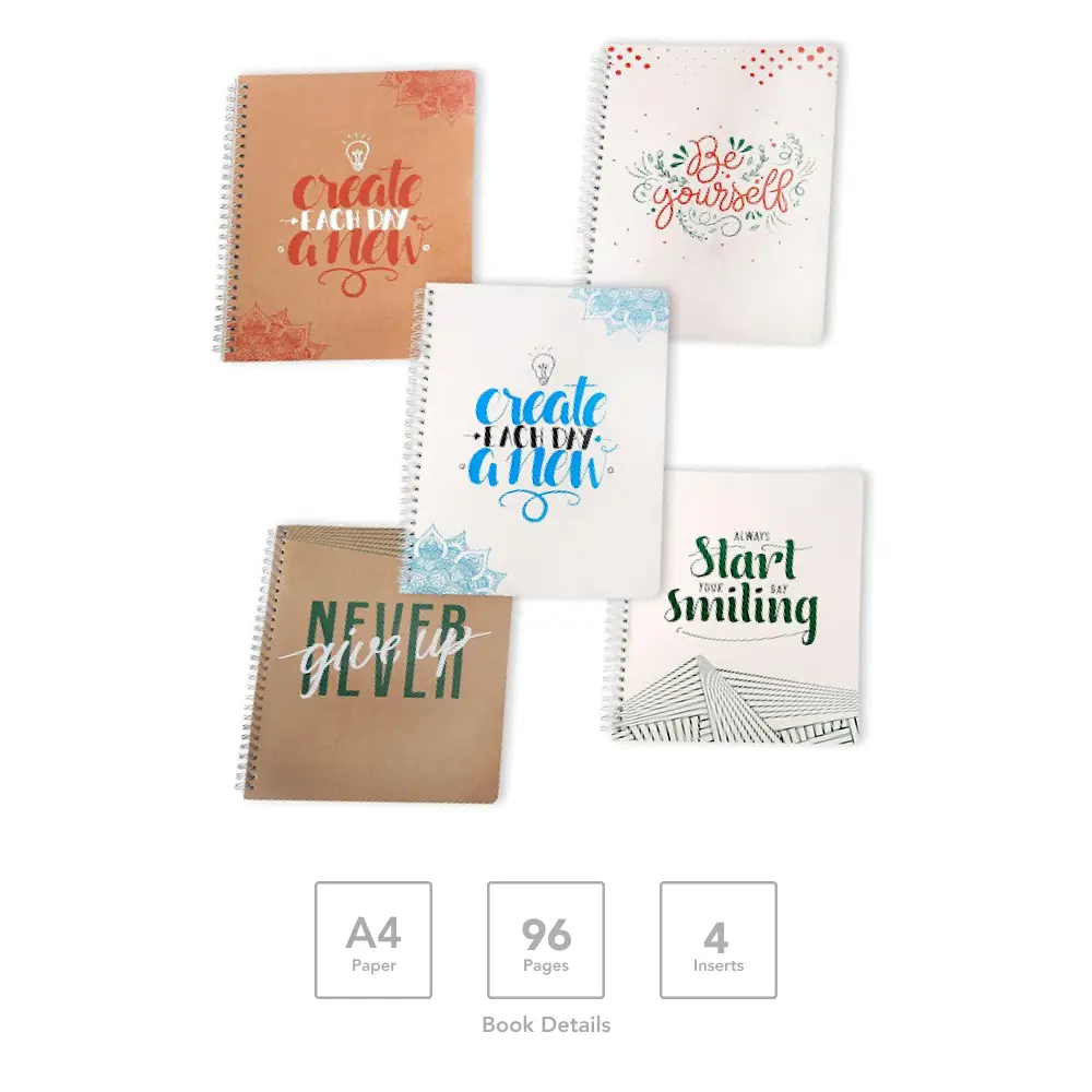 Custom-Made Wiro Soft Cover Notebook A4 | 96 Pages | 4 Inserts — image 1