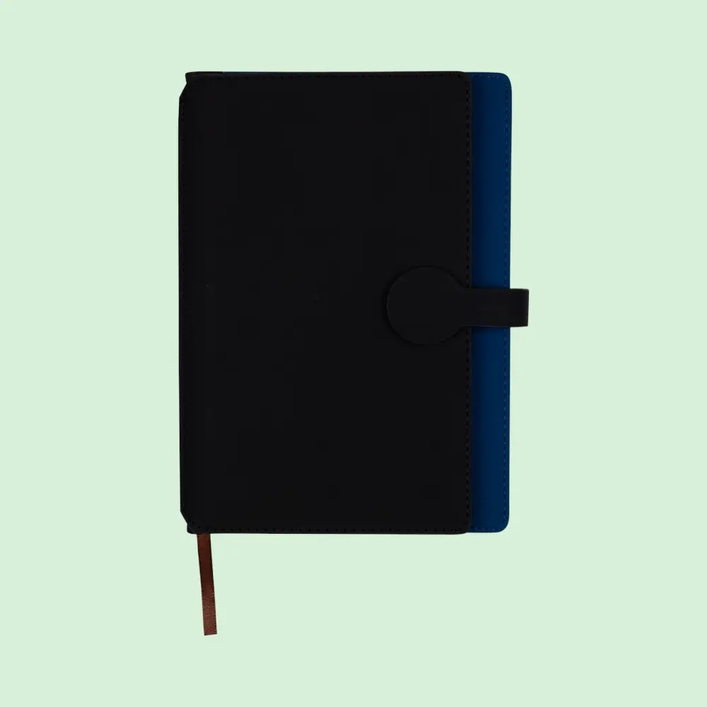 Element Notebook-Black with Blue- A5- 96 Sheets — image 1