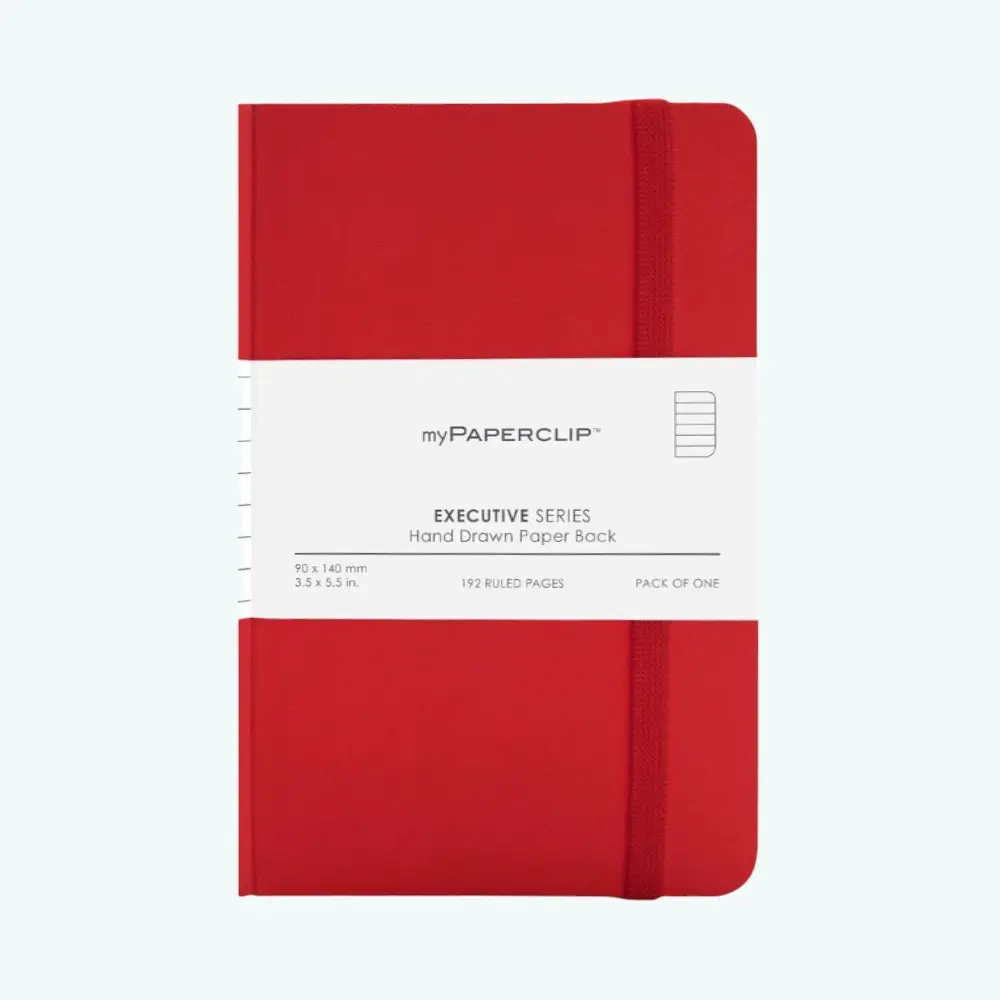 MyPaperclip Executive Series A5 Notebook- 192 Pages- Red — image 1