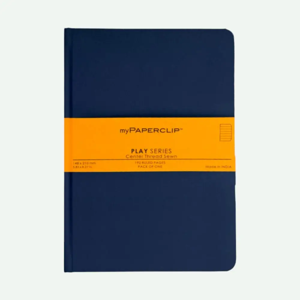 MyPaperclip Play Series A5 Notebook- 192 Pages- Blue — image 1