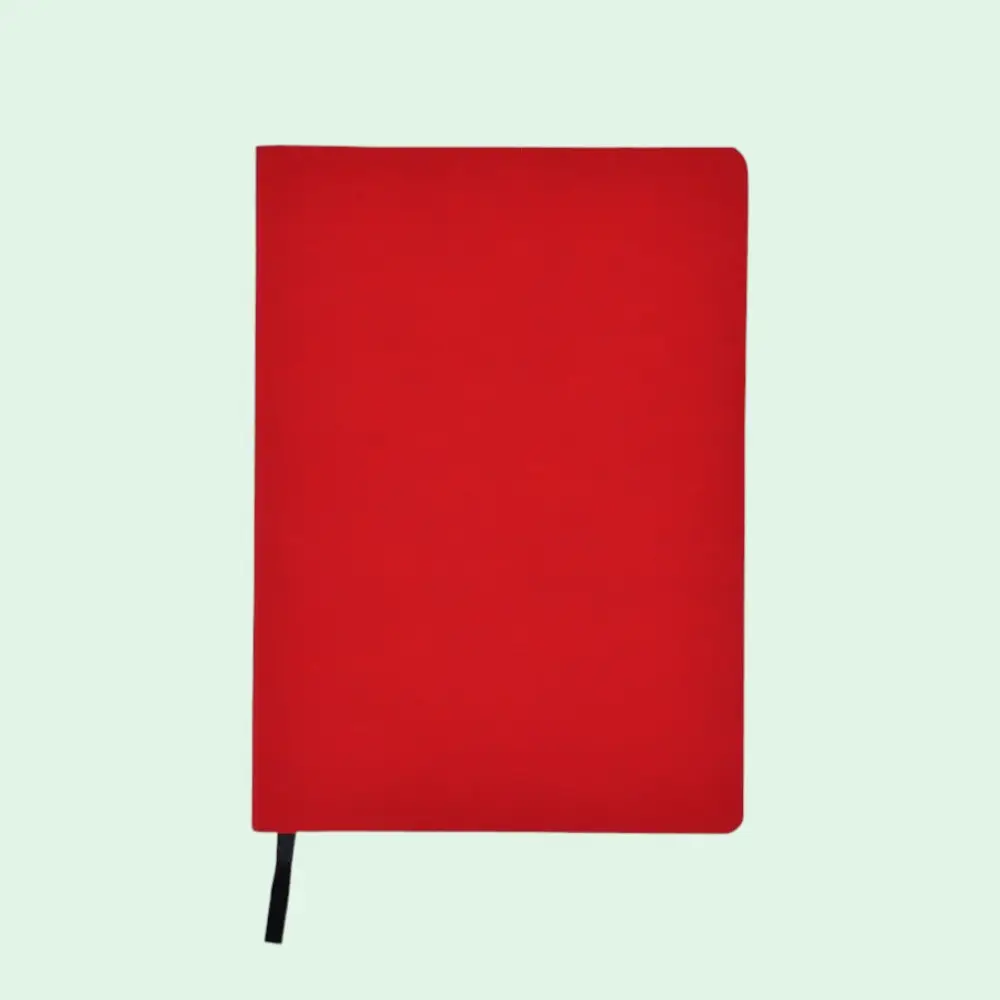 Softy Notebook- Red- A5- 96 Sheets — image 1