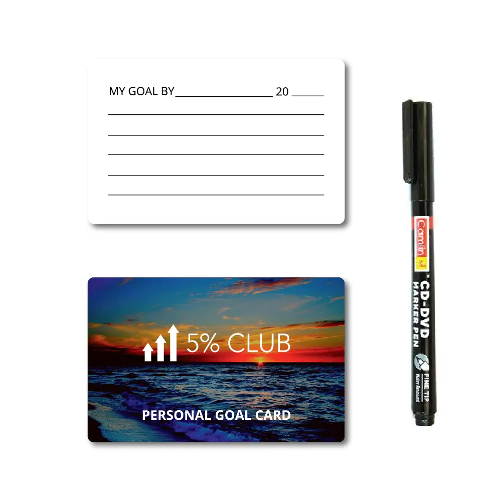 Custom-Made Goal Cards Set of 10 + Marker — image 1