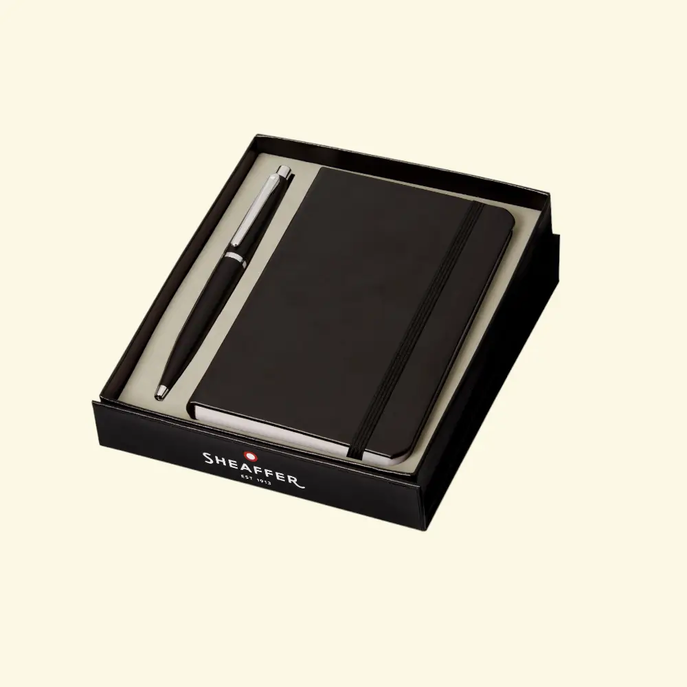 Strobe Sheaffer VFM Ballpoint Pen and Small Notebook - 9400- Black — image 1