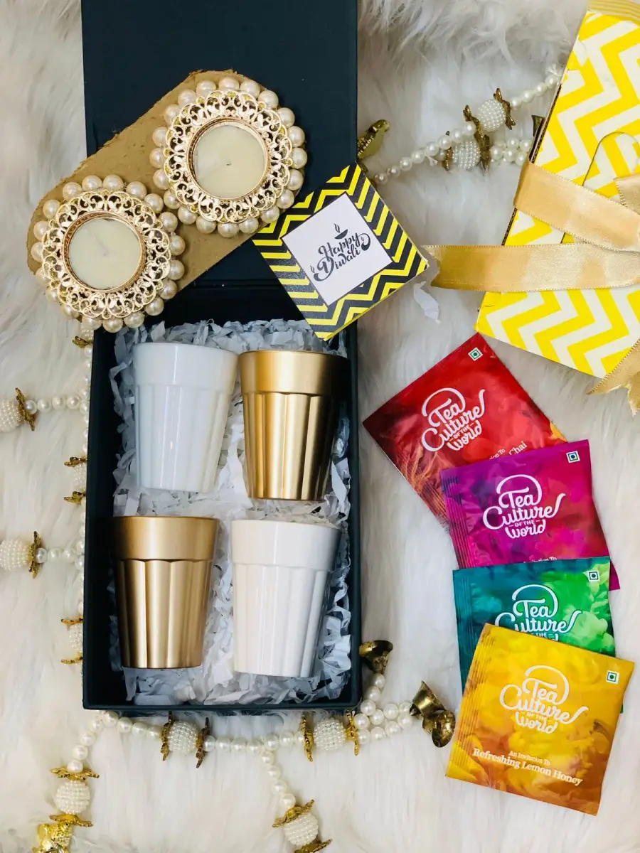 "Metallic Love" Diwali hamper - Diwali Gift Box — image 1