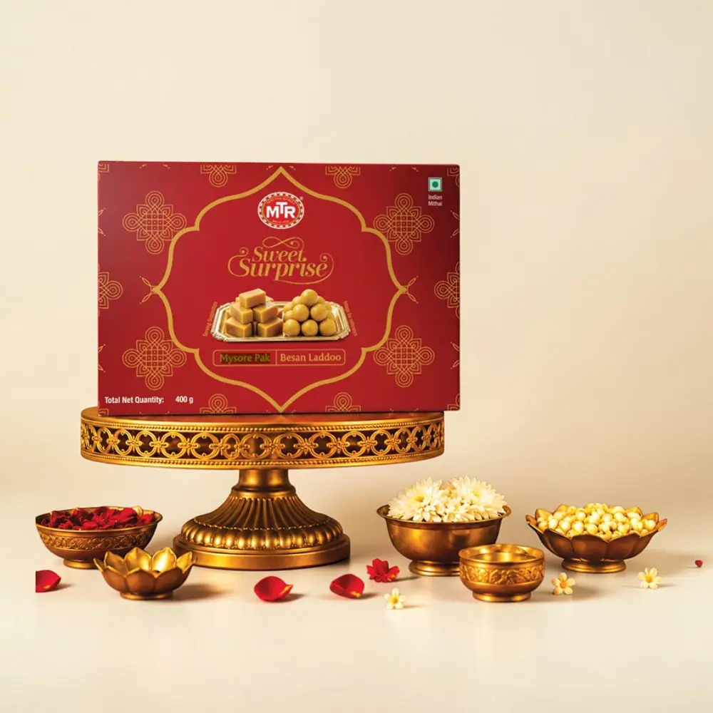 MTR Mysore Pak+Besan Laddoo Festive-400g — image 1