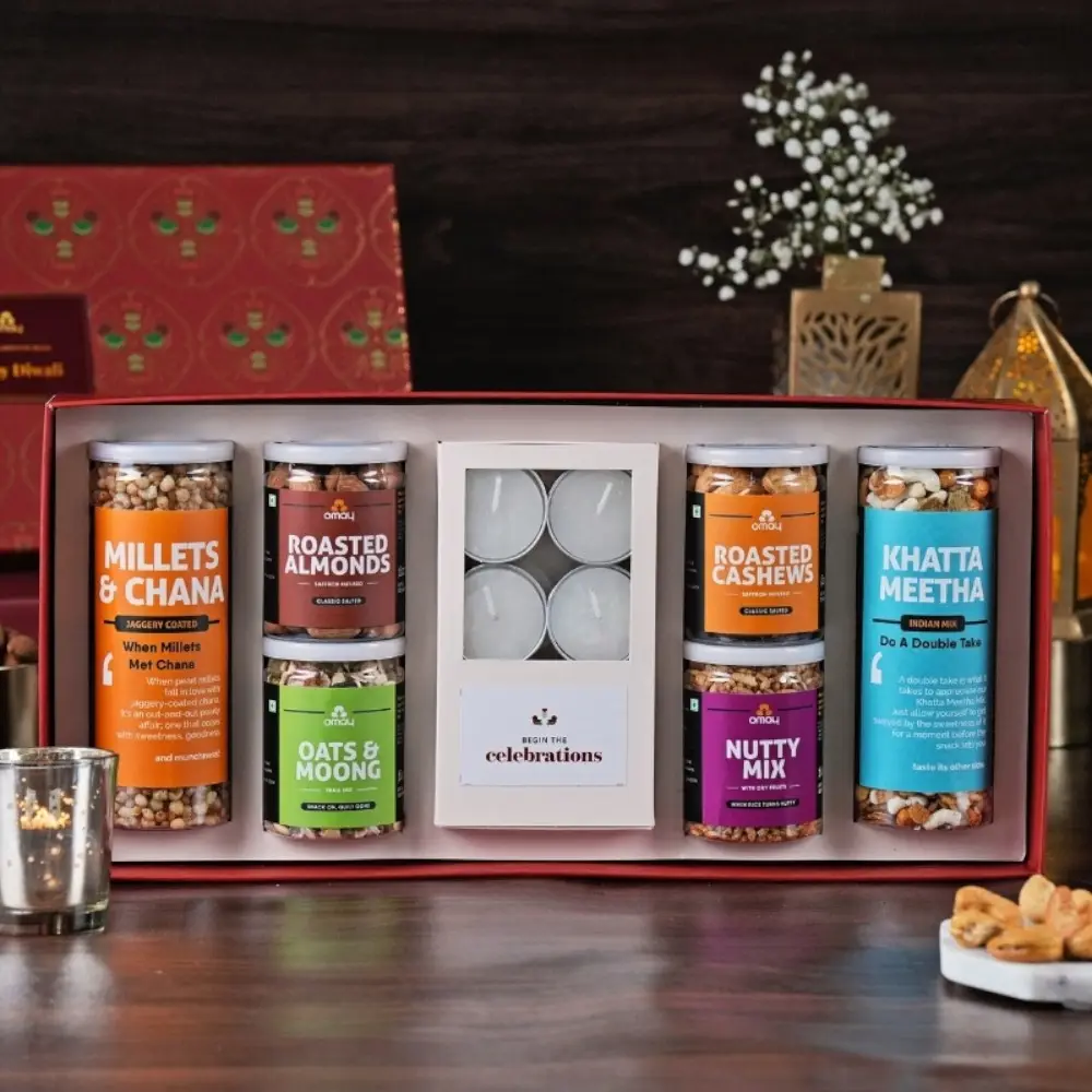 Omay Foods Mixed Delights Diwali 9-in-1 Gift Box — image 1