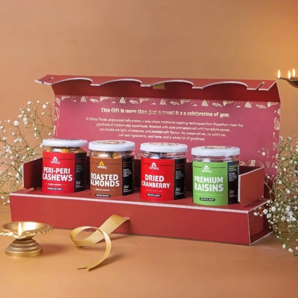 Omay Foods Nutri Nuts Diwali 4-in-1 Gift Box — image 1