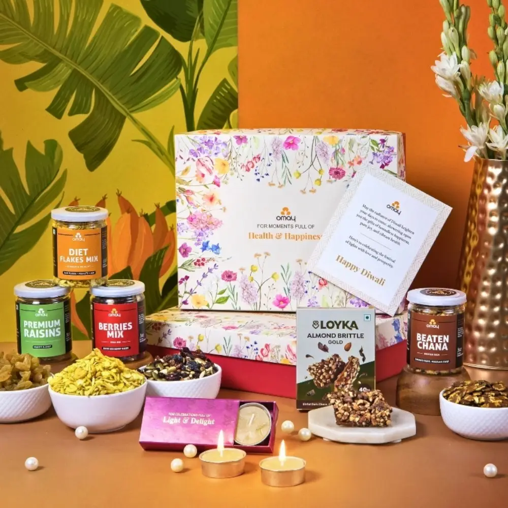 Omay Foods Treasure Treats Diwali 7-in-1 Gift Box — image 1