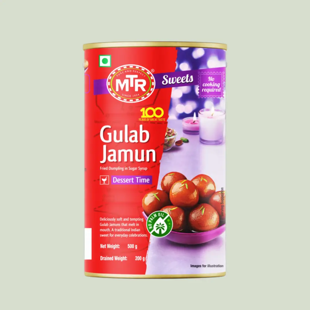 MTR Gulab Jamun-500g Tin — image 1