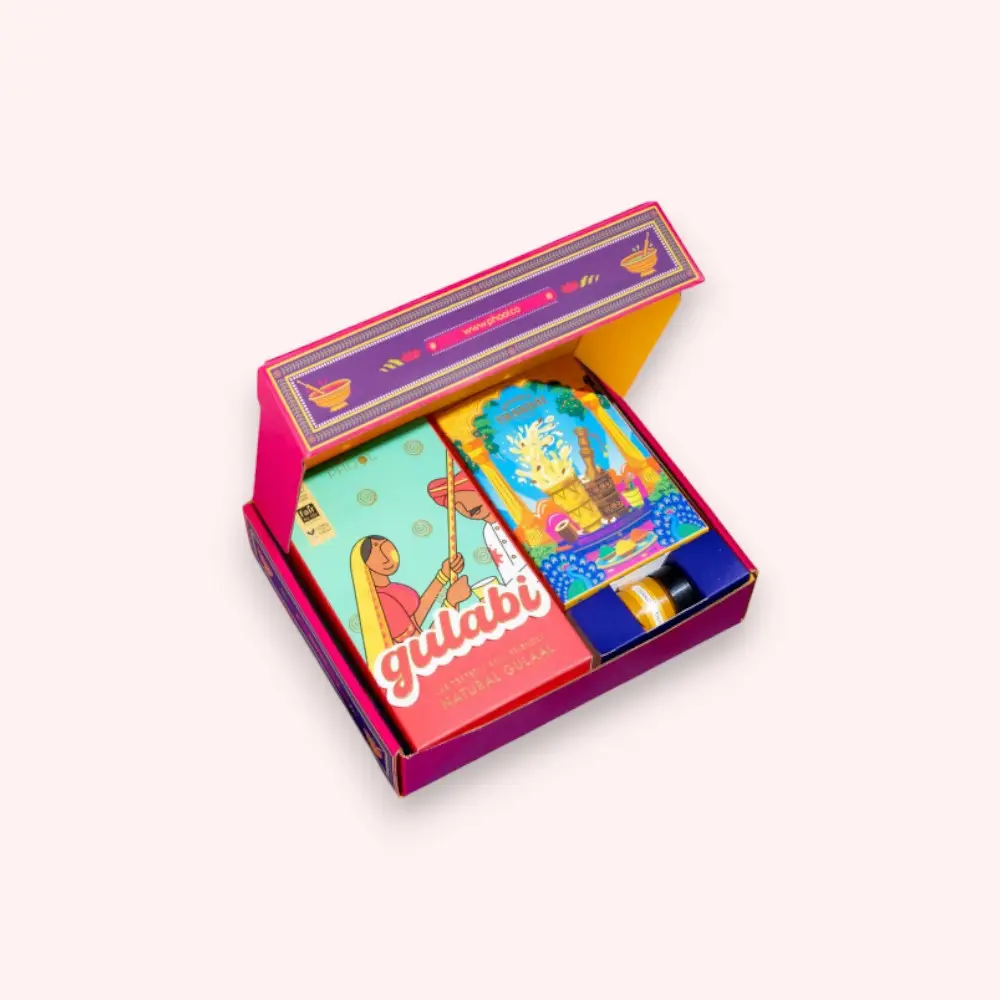 Phool Rang Mahal Set of 6 with Box #2 — image 1