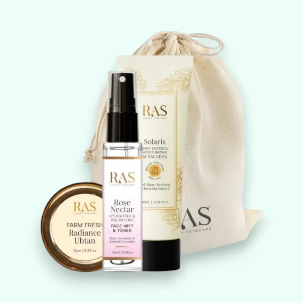 RAS Luxury Skincare Mini Glow & Go Potli Gift Set For Women — image 1