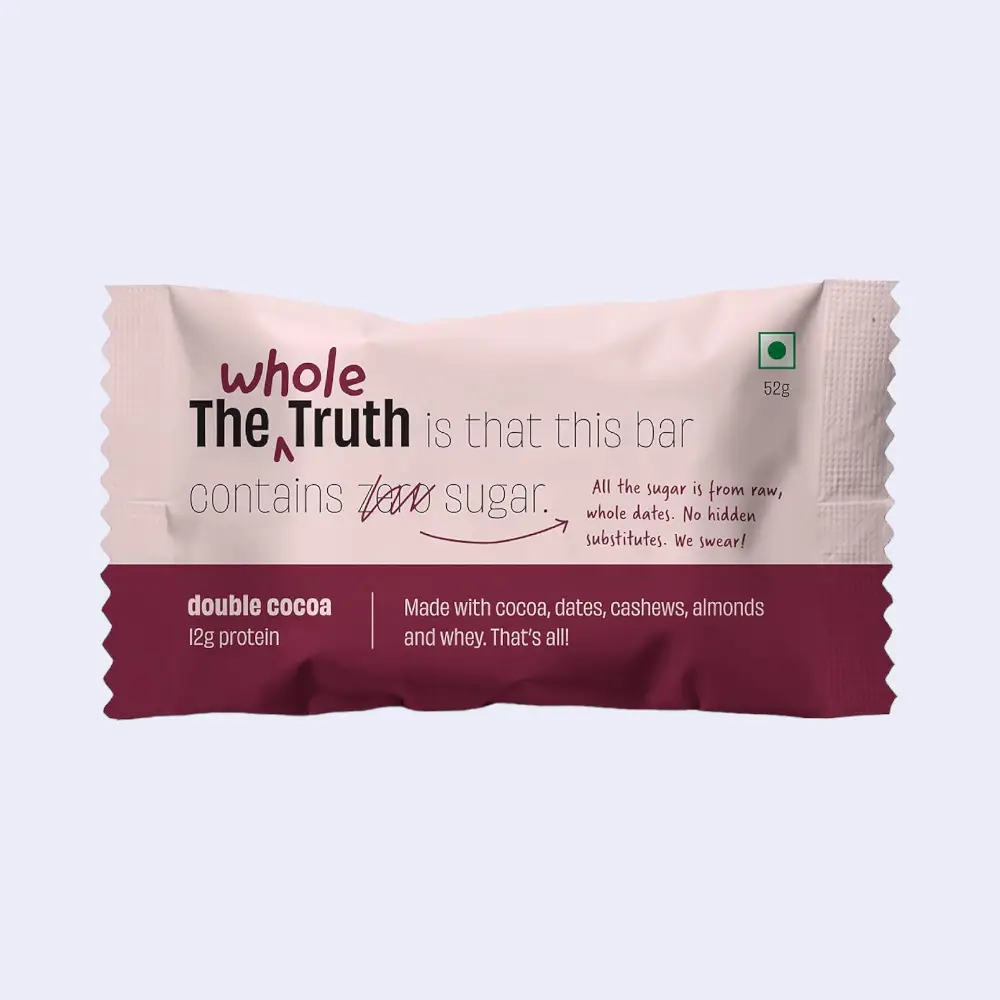 The Whole Truth Double Cocoa Protein Bar-52g — image 1