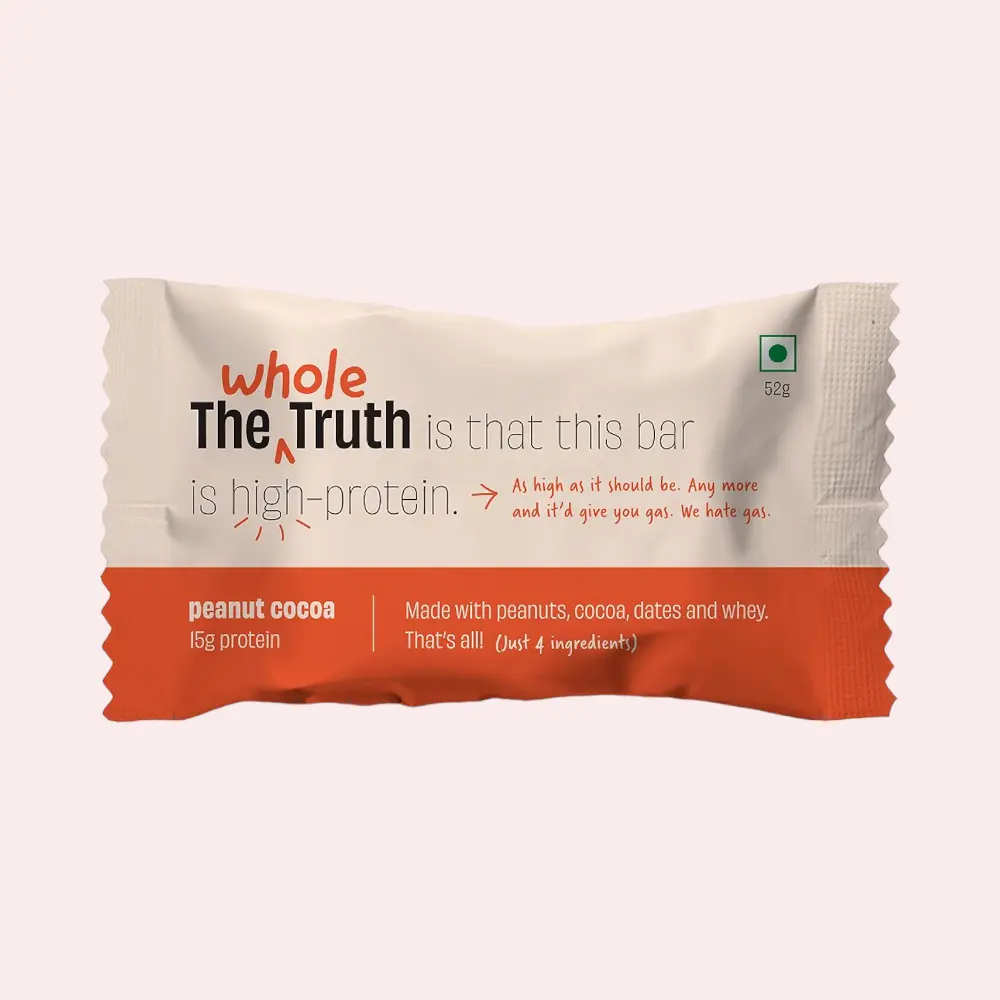 The Whole Truth Peanut Cocoa Protein Bar-52g — image 1