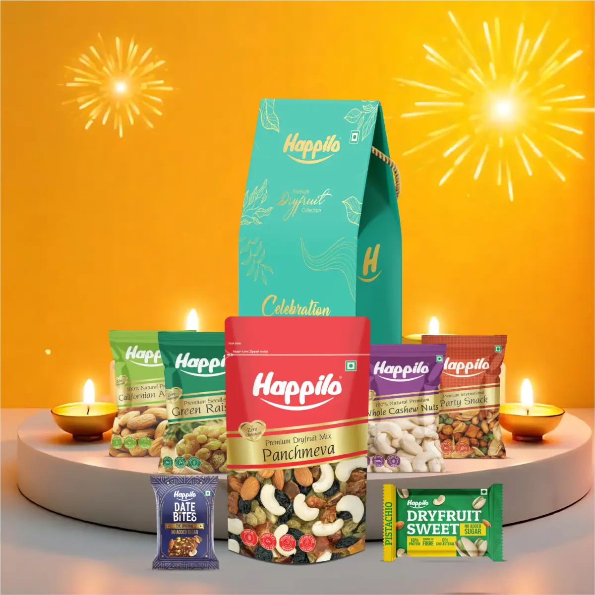 Happilo Dry Fruit Celebration Gift Box Robin — image 1