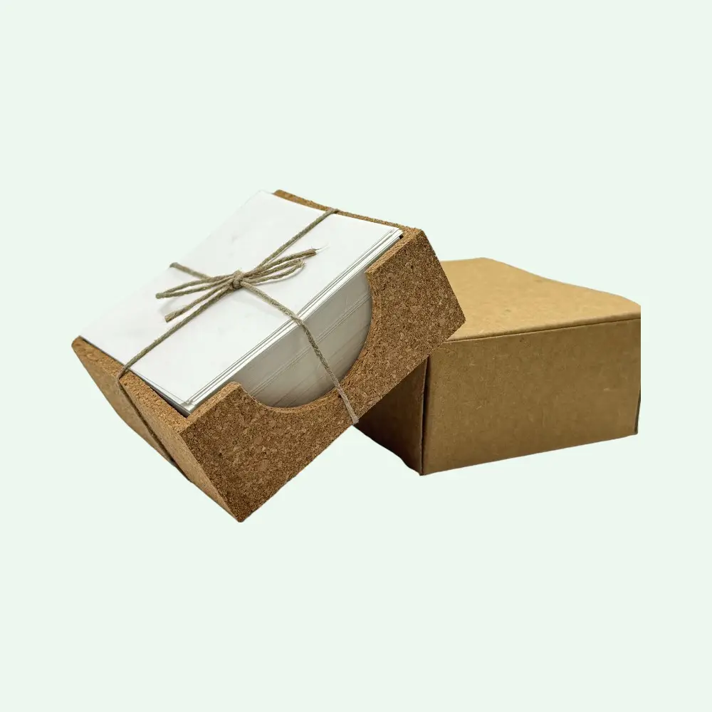 Cork Chitpad Paper Holder- Natural Brown — image 1